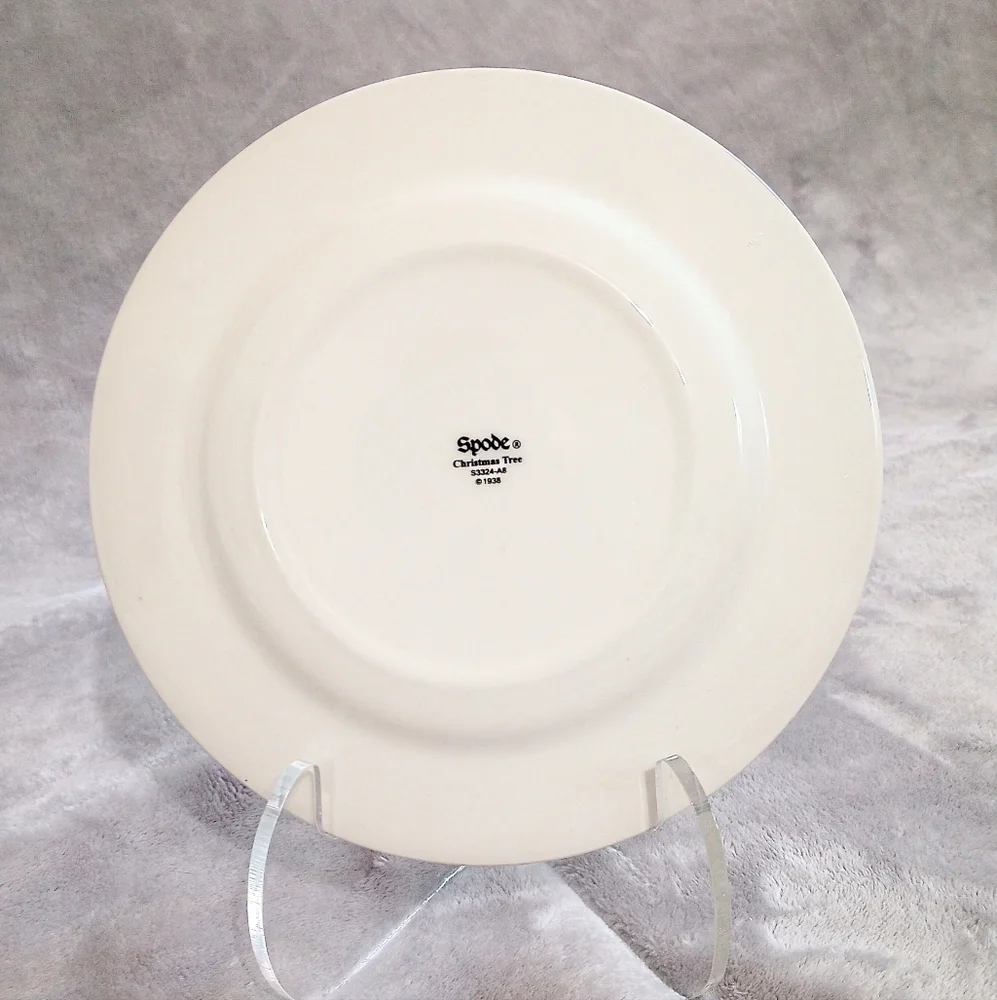 Spode Christmas Tree Dinnerware Salad Plates Set of 2